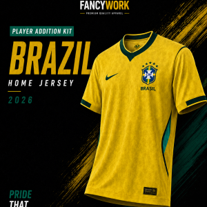 Home brazil home kit 2026 | world cup player addition jersey